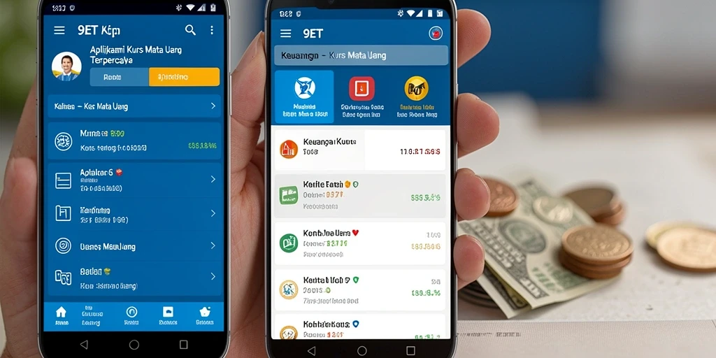 Antarmuka pengguna 9ET yang menarik dan fungsional untuk Kurs Mata Uang.