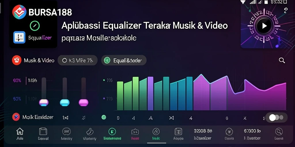 Tampilan antarmuka BURSA188 dengan fitur Equalizer yang menarik.
