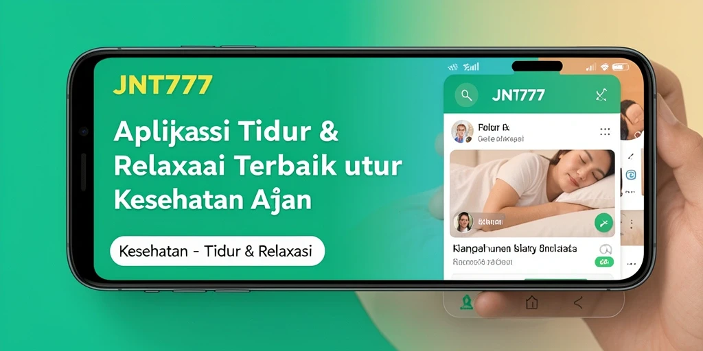 Antarmuka pengguna JNT777 untuk tidur dan relaksasi yang intuitif.