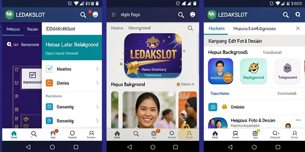 Tampilan antarmuka aplikasi LEDAKSLOT untuk hapus latar belakang yang intuitif.
