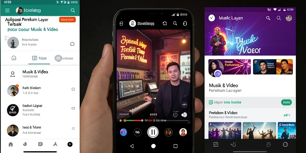 Screenshot aplikasi RR89 menampilkan antarmuka perekam layar yang user-friendly.