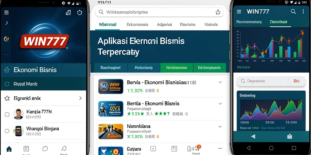 Tampilan antarmuka aplikasi WIN777 yang informatif dan interaktif.